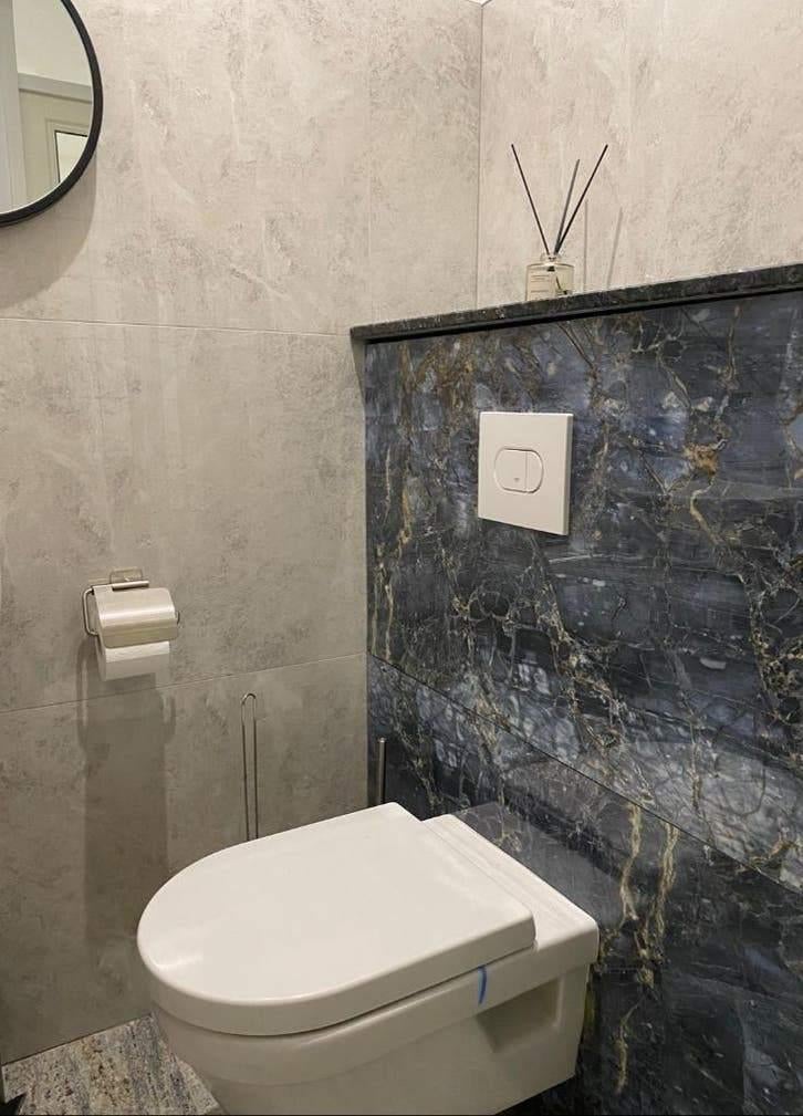 Vloertegels Blauw Marmerlook Hoogglans | Wandtegel Goud 60x1, Doe-het-zelf en Bouw, Tegels, Ophalen of Verzenden, Vloertegels