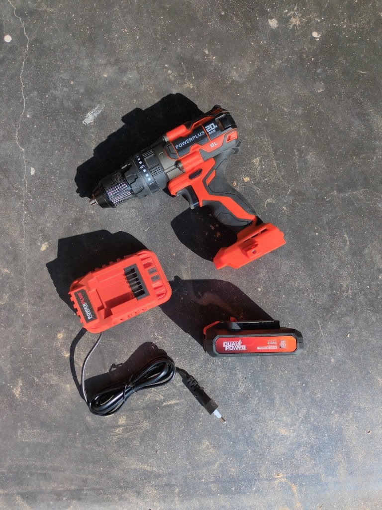 Powerplus dual power brushless accuboormachine, Enlèvement ou Envoi, Comme neuf, Foreuse et Perceuse, Vitesse variable