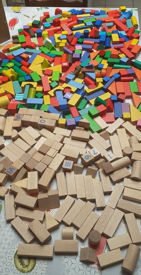 jeu de construction en bois, Enlèvement, Utilisé, Autres types