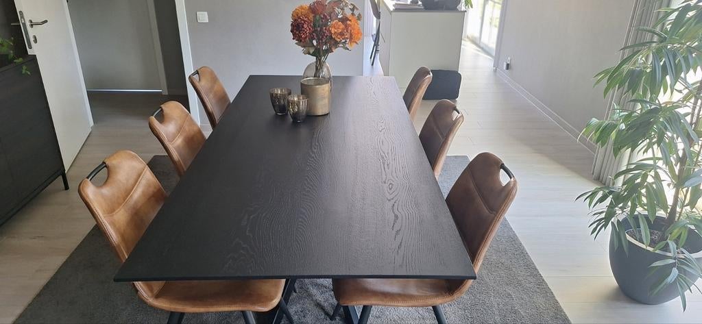 Mooie eiken eetkamer tafel, Ophalen