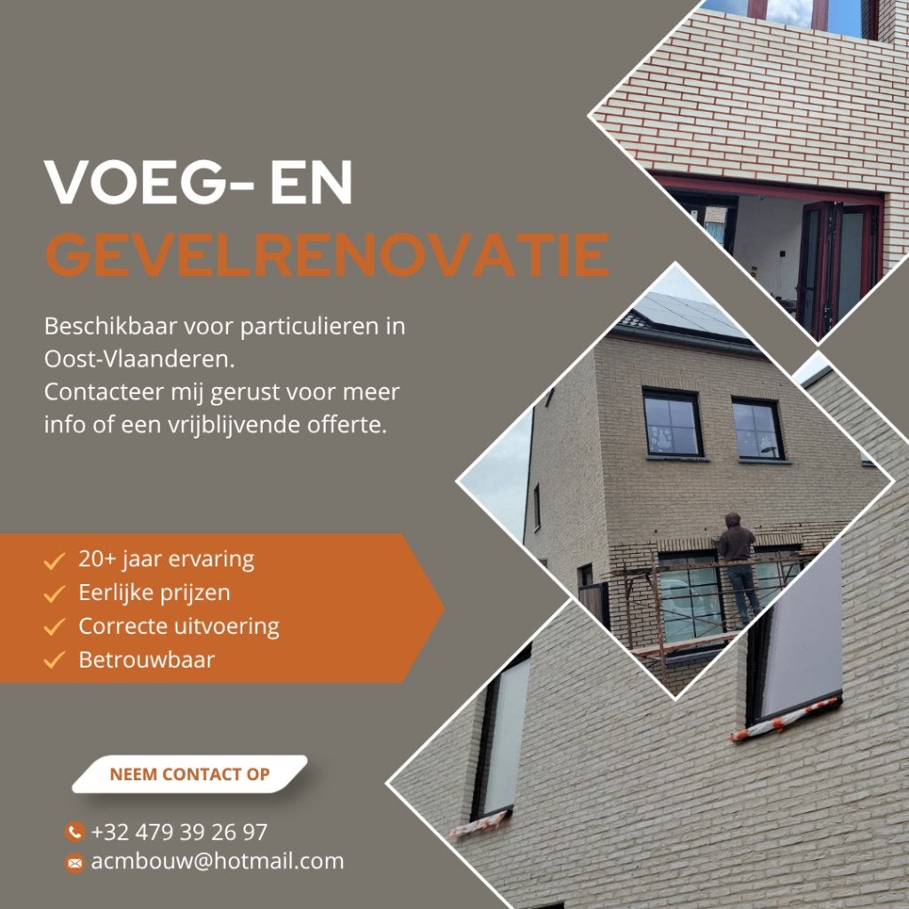 Voeg- en gevelrenovatie, Diensten en Vakmensen, Gevelrenovatie