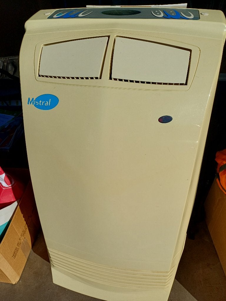 mobiele airco, Elektronische apparatuur, Airco's, Ophalen, Gebruikt, 2 snelheden, Koelen en Ontvochtigen