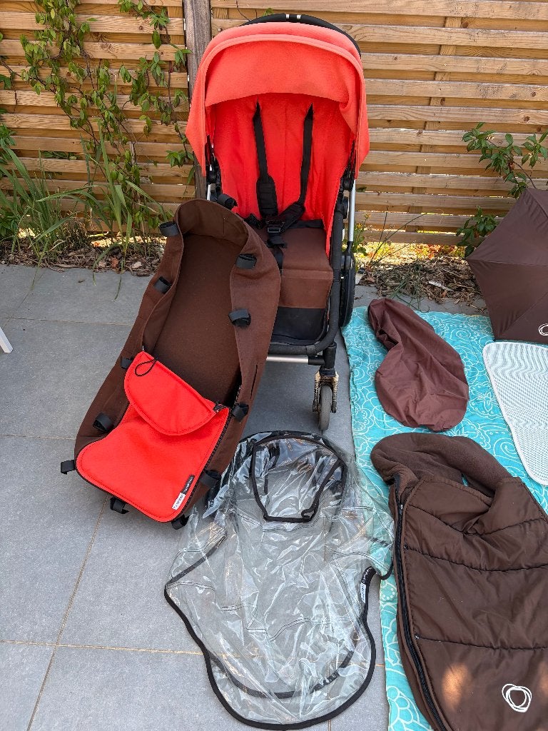 buggy buggaboo cameleon (buggy, wieg, maxi cosi) Rood, Kinderen en Baby's, Buggy's, Ophalen of Verzenden, Gebruikt, Overige merken