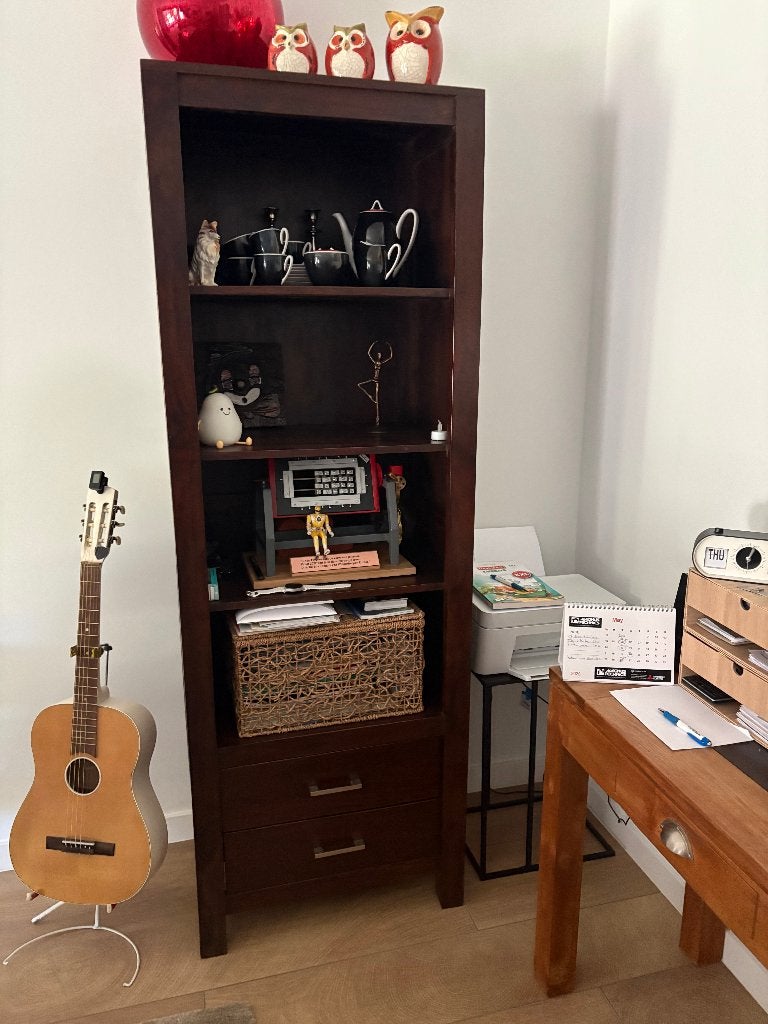 te koop, Huis en Inrichting, Kasten | Ladekasten, Ophalen, Gebruikt, 1 of 2 laden, Teakhout