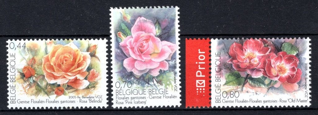 3383/3385 MNH** 2005 - Fleurs de Gand, Envoi, Non oblitéré, Neuf