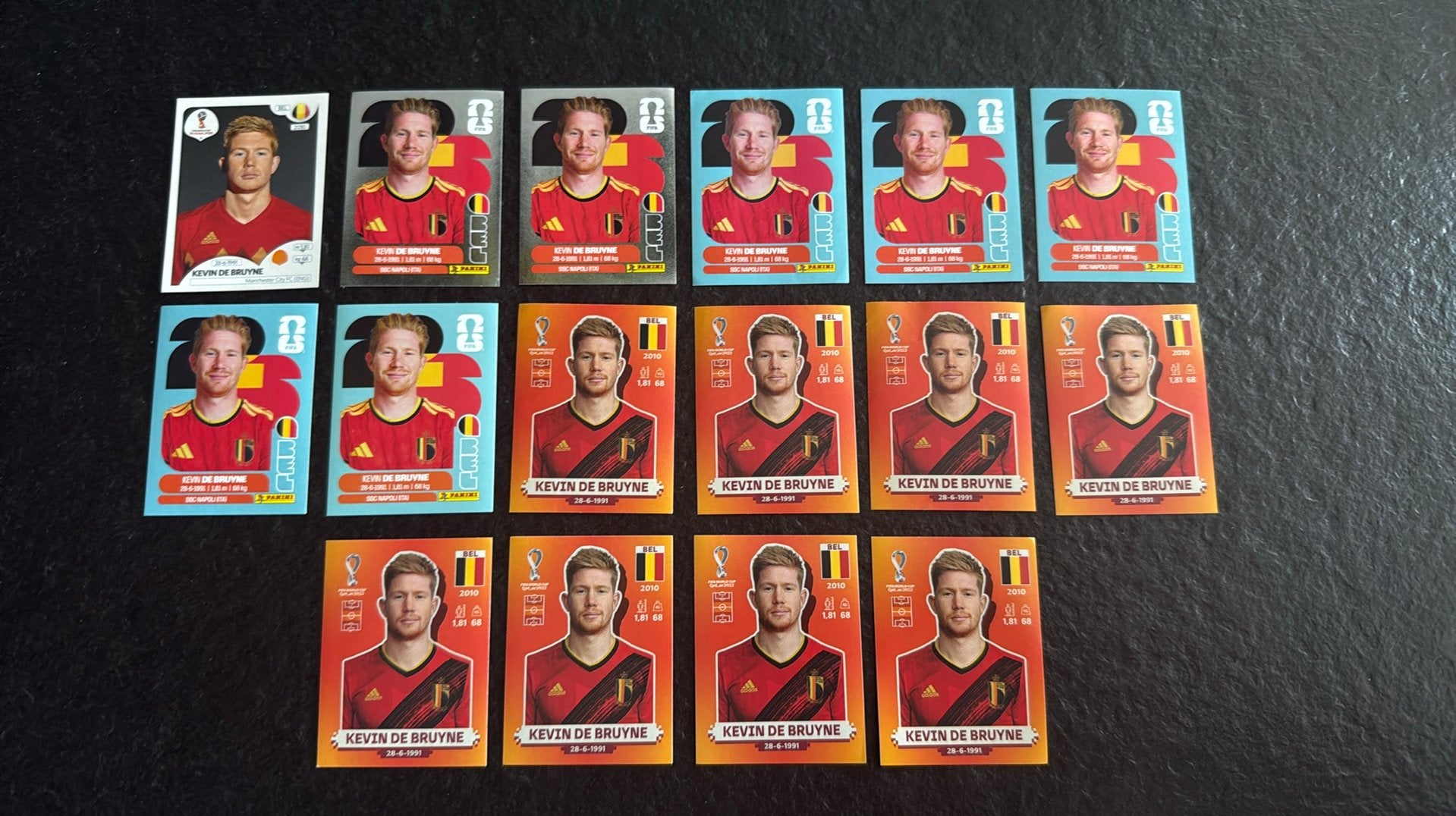Kevin de bruyne panini stickers, Ophalen of Verzenden, Zo goed als nieuw, Poster, Plaatje of Sticker