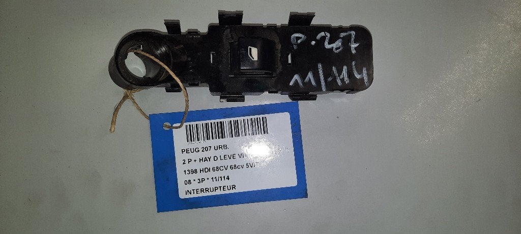 COMMUTATEUR Peugeot 207 / 207+ (WA / WC / WM) (96548608), Utilisé, Peugeot
