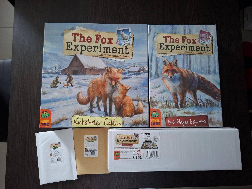 The Fox Experiment kickstarter edition, Hobby en Vrije tijd, Gezelschapsspellen | Bordspellen, Zo goed als nieuw, Een of twee spelers