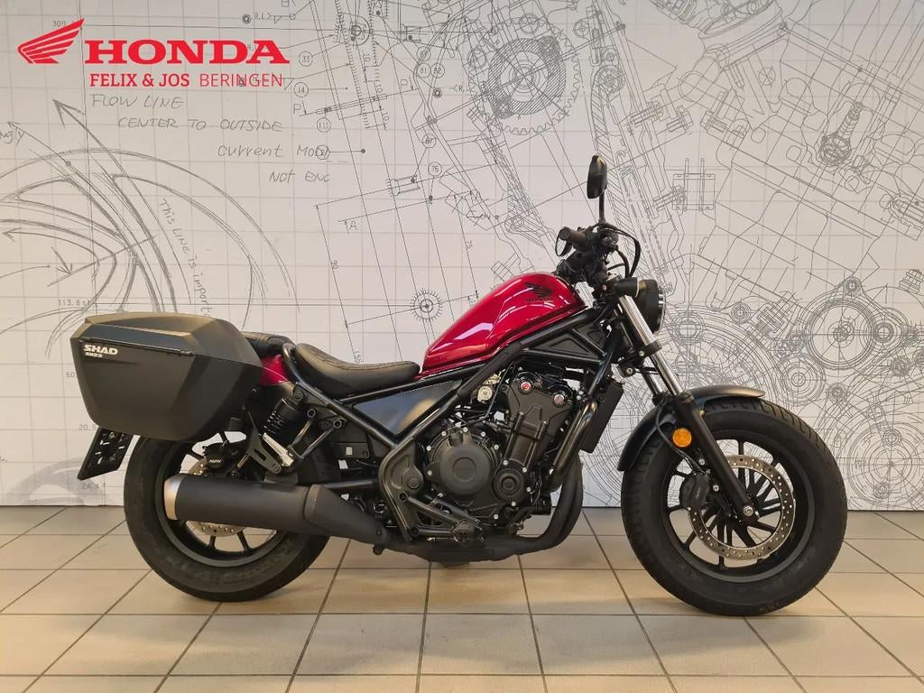 Honda CMX 500 Rebel (bj 2023), Motoren, Chopper, Bedrijf, 12 t/m 35 kW, 500 cc