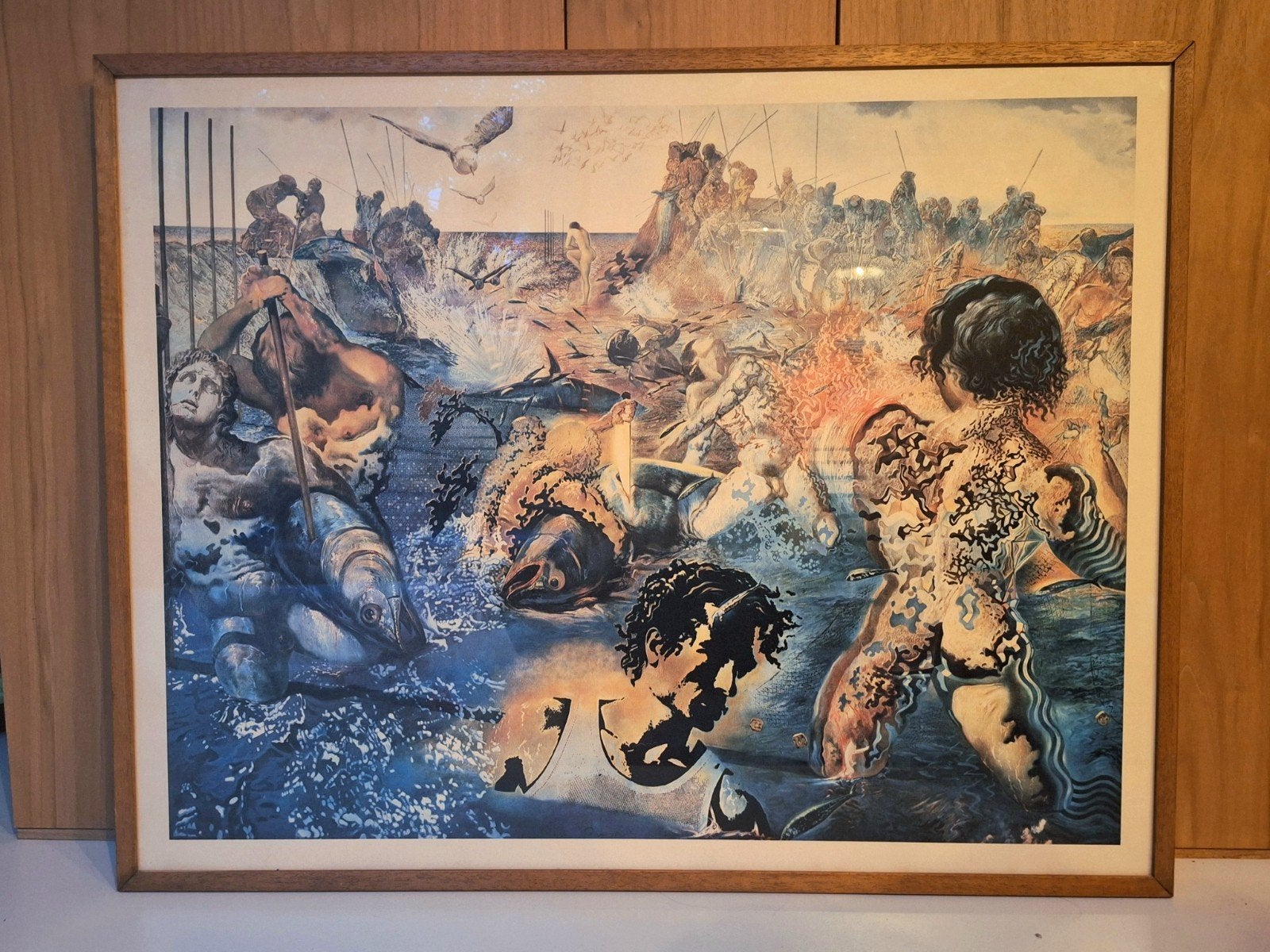 Print van '70 van Dalí 'de tonijnvangst', Antiquités & Art, Art | Peinture | Abstraite, Enlèvement