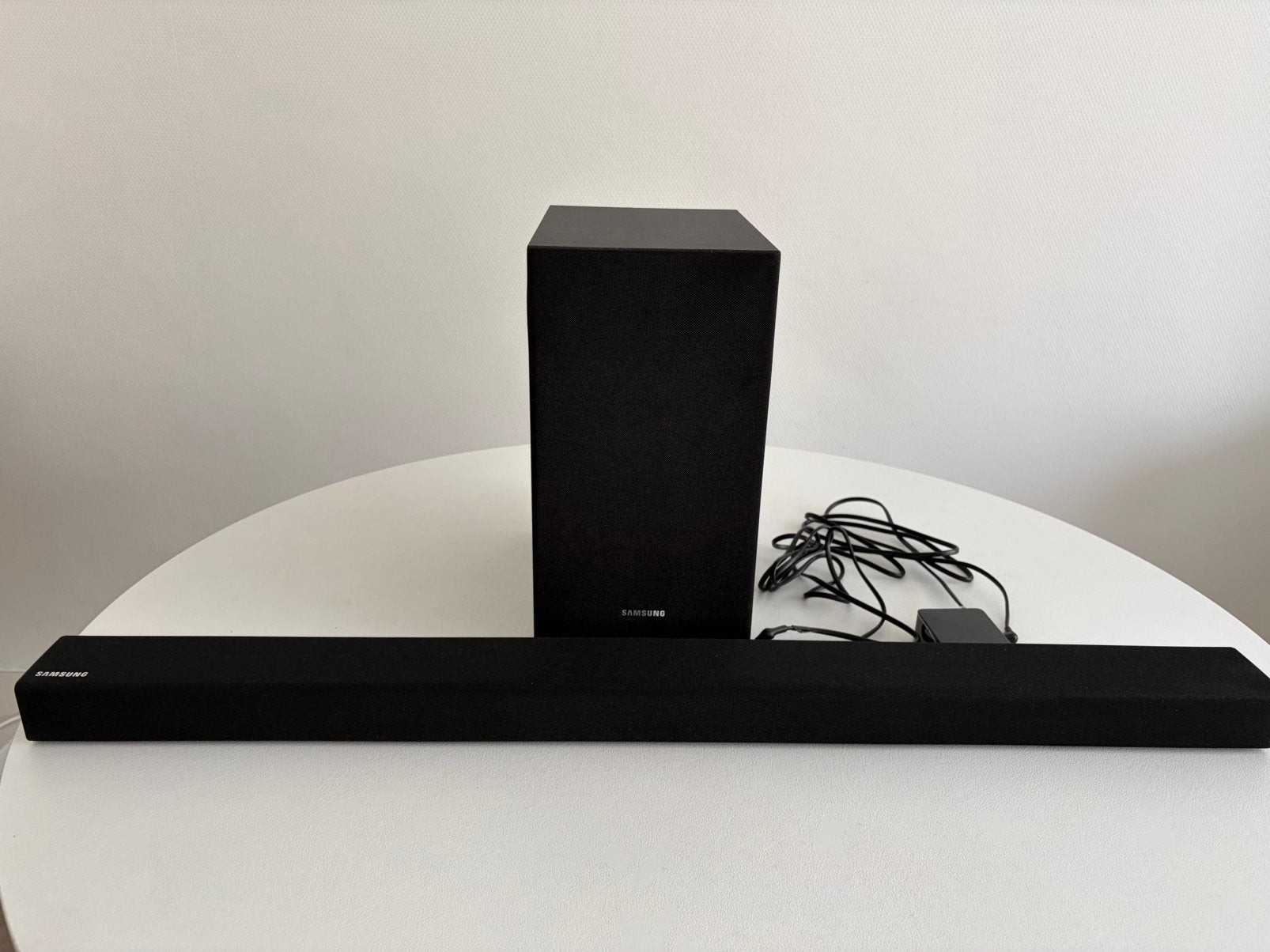 Samsung - Barre de son + Subwoofer, Enlèvement, Bluetooth, Comme neuf