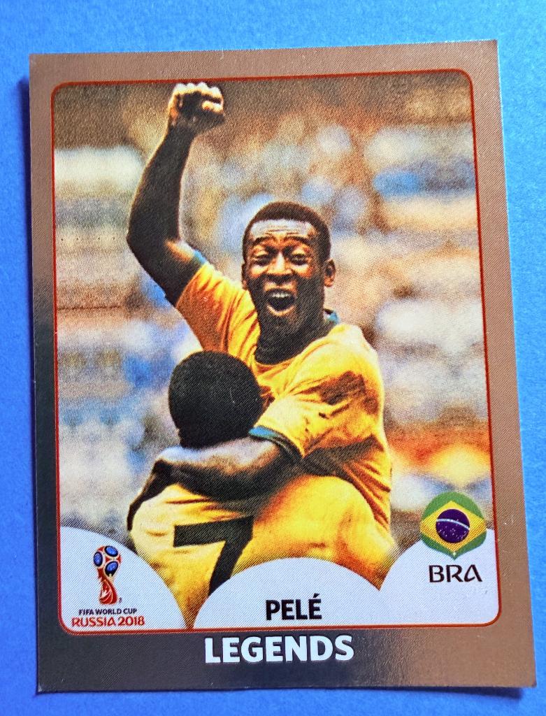PaniniWK Rusland2018 GoudenEditie#680 Legendes Brazilië Pelé, Verzenden, Nieuw, Sport