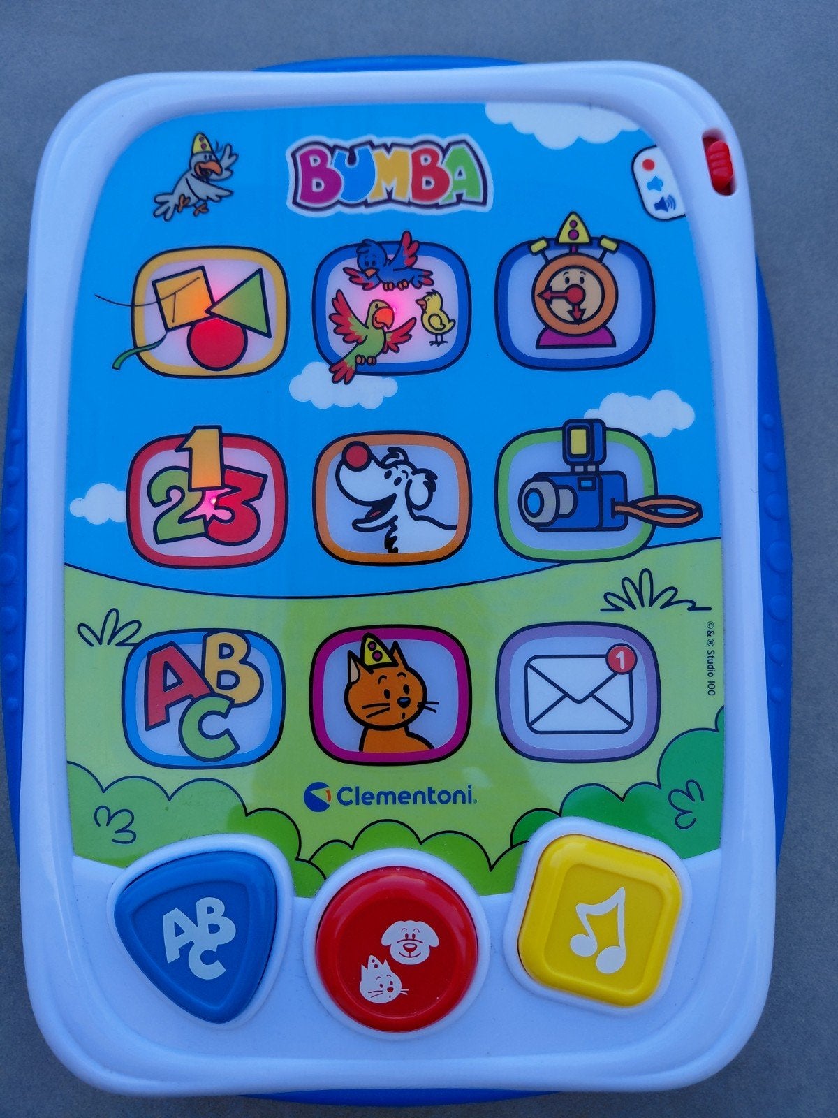 Clementoni Bumba tablet, Enlèvement, Utilisé, Langue et Lecture, Avec lumière