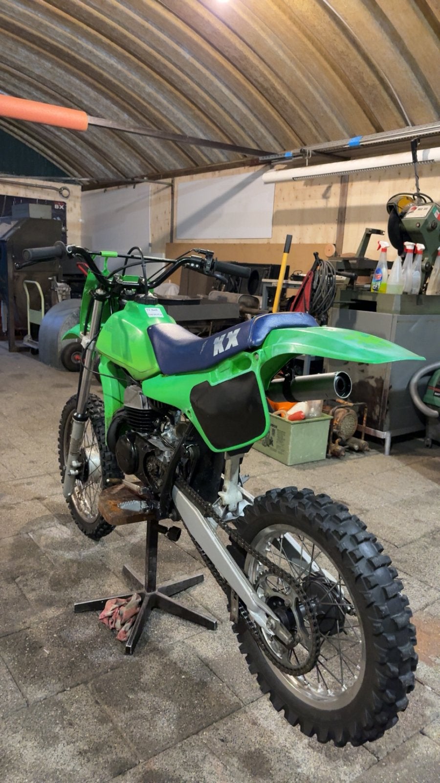 Kawasaki KX95 1983 23pk!, Autres marques, 5 vitesses, Comme neuf, Enlèvement