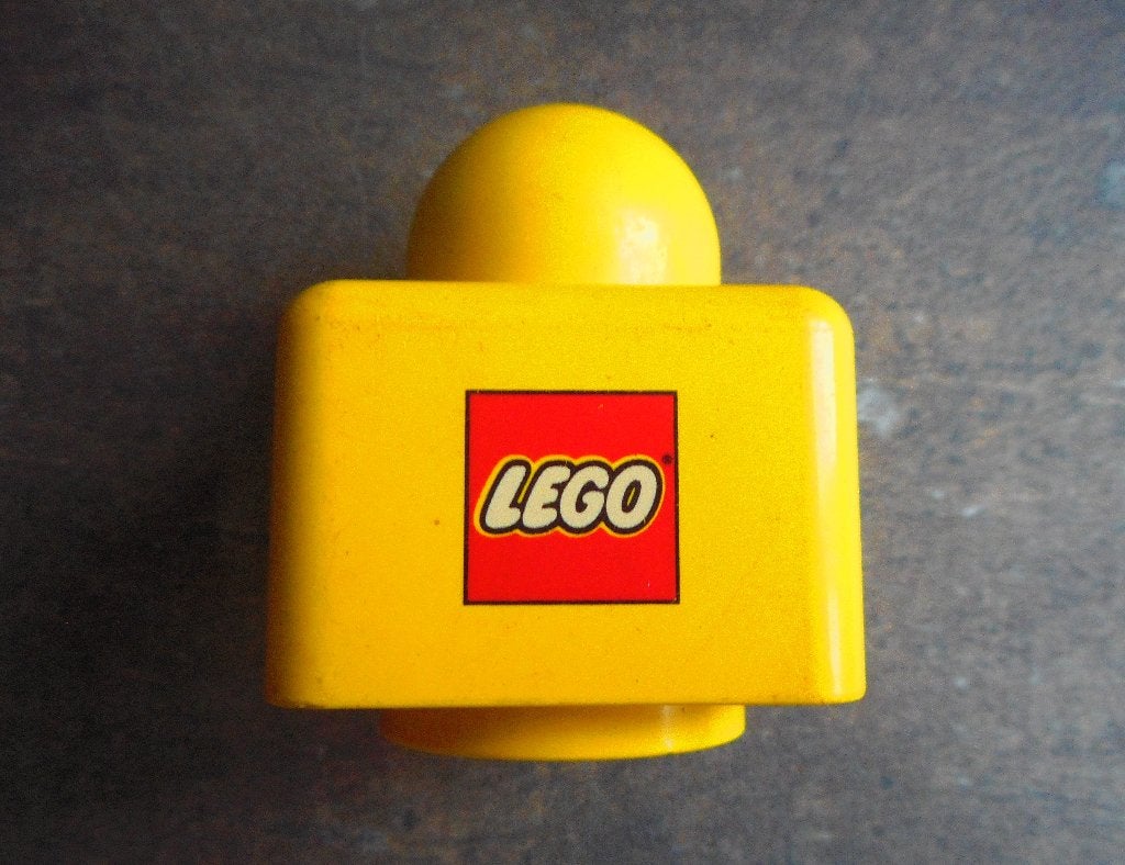 Lego Primo Brick 1x1 with Print (zie foto's) 35, Kinderen en Baby's, Speelgoed | Duplo en Lego, Ophalen of Verzenden, Gebruikt