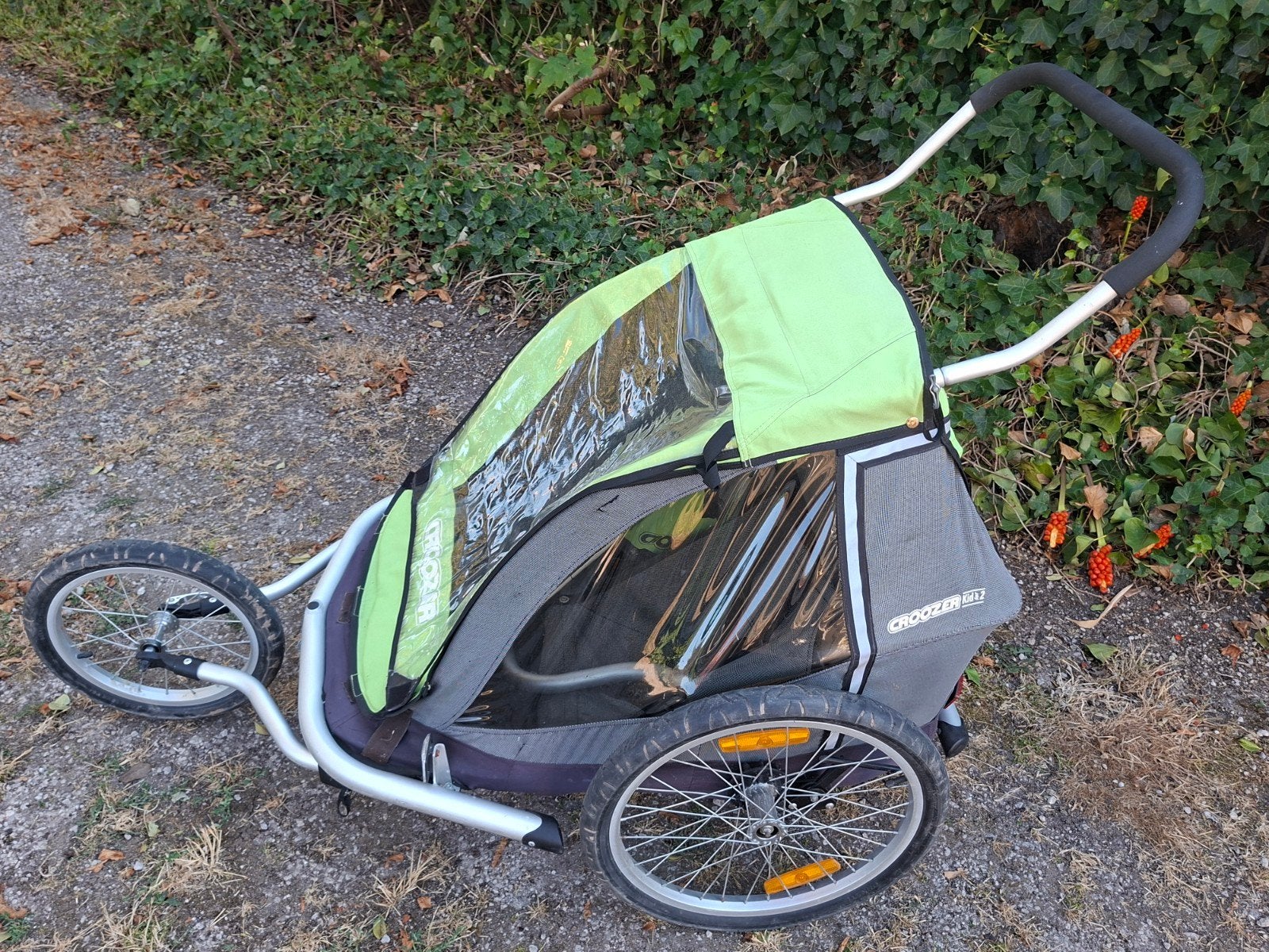 Croozer jogging- en fietskar met 2 zitjes, Ophalen, Gebruikt, Kinderkar, CROOZER