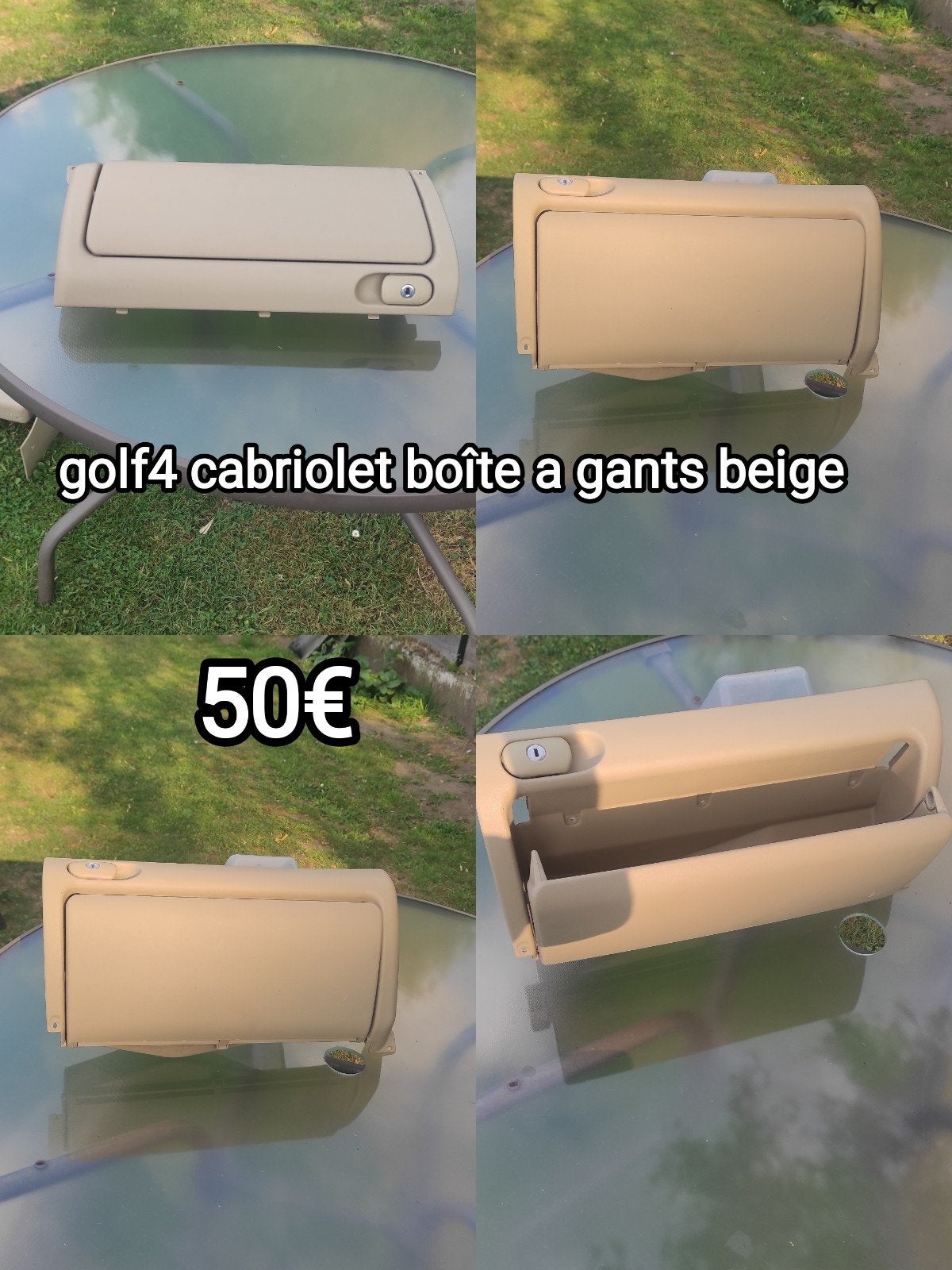 golf 4 cabriolet boîte a gants beige autre pièces voir photo, Autos : Pièces & Accessoires, Enlèvement