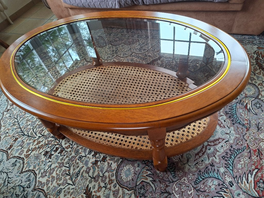 Table basse, Maison & Meubles, Enlèvement, Utilisé, Ovale