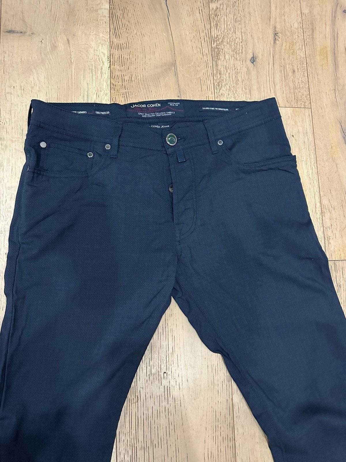 Jean Jacob Cohën - FR44- Toile fine légère, Vêtements | Hommes, Enlèvement ou Envoi, Comme neuf, Taille 52/54 (L), Bleu