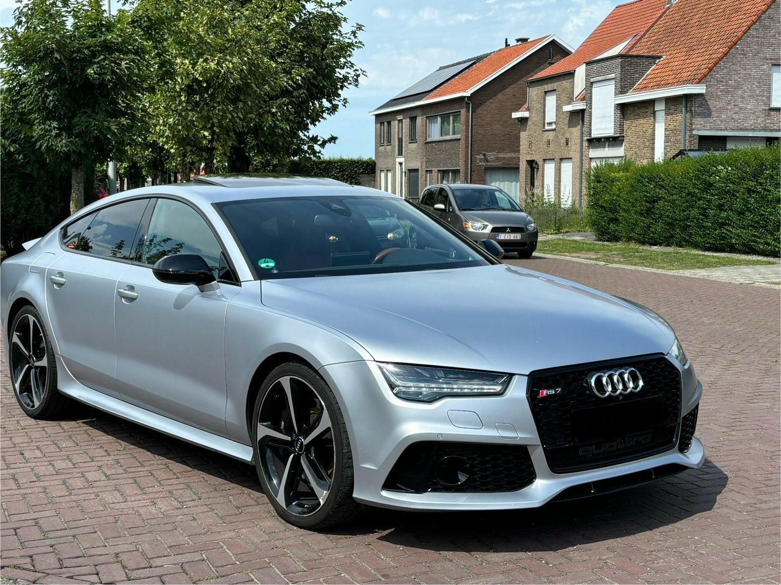 AUDI RS 7 MAT 2016 55000KM FULL FACELIFT 605PK, Autos, Cuir, Argent ou Gris, Achat, Euro 6