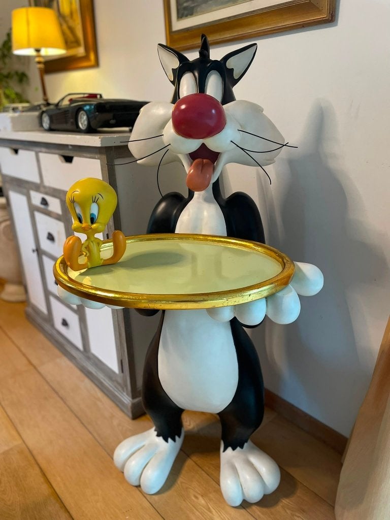 Standbeeld van Sylvester & Titi Warner Bros., Ophalen, Gebruikt