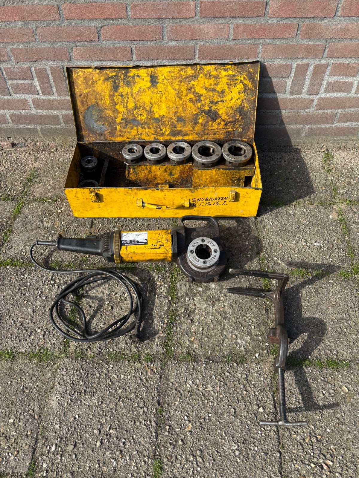 Draadsnijmachine REMS amigo 2, Doe-het-zelf en Bouw, Ophalen of Verzenden, Zo goed als nieuw