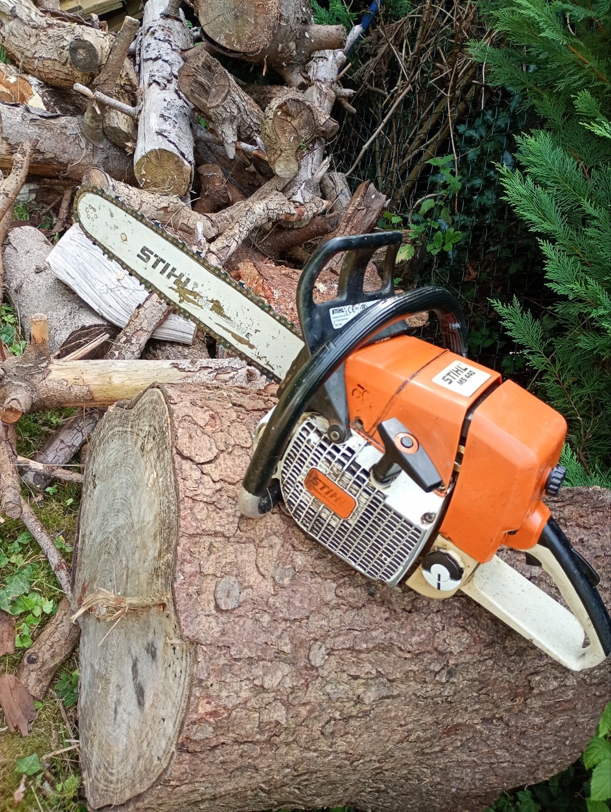Tronçonneuse Stihl ms 440, Enlèvement