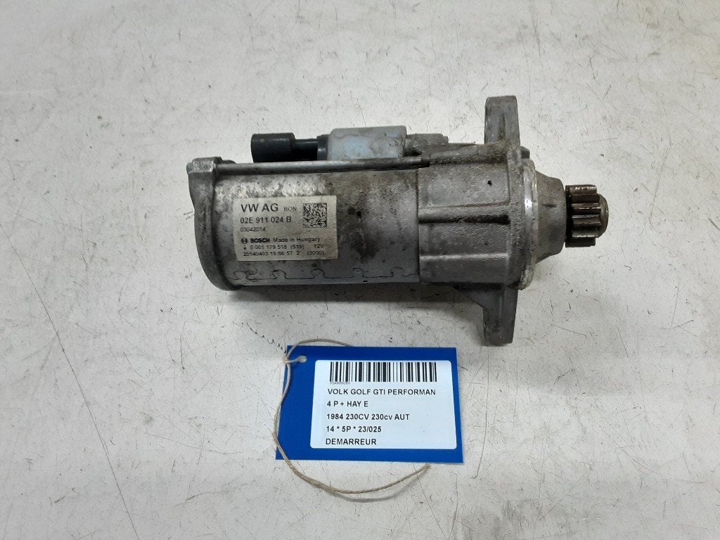 STARTMOTOR Volkswagen Golf VII (AUA) (02E911024B), Gebruikt, Volkswagen, Volkswagen AG, Kundenbetreuung@volkswagen.de
