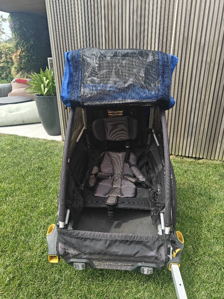 Burley fietskar, Vélos & Vélomoteurs, Accessoires vélo | Remorques, Comme neuf, Remorque pour enfant, 40 à 60 kg, Suspension, Pliable