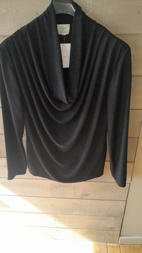 Zwart Bloesje Nieuw, Kleding | Dames, Blouses en Tunieken, Ophalen of Verzenden, Nieuw, Maat 38/40 (M), Zwart