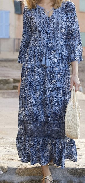 Belle robe longue.Neuf, Kleding | Dames, Jurken, Blancheporte.Belgique, Maat 42/44 (L), Nieuw, Onder de knie