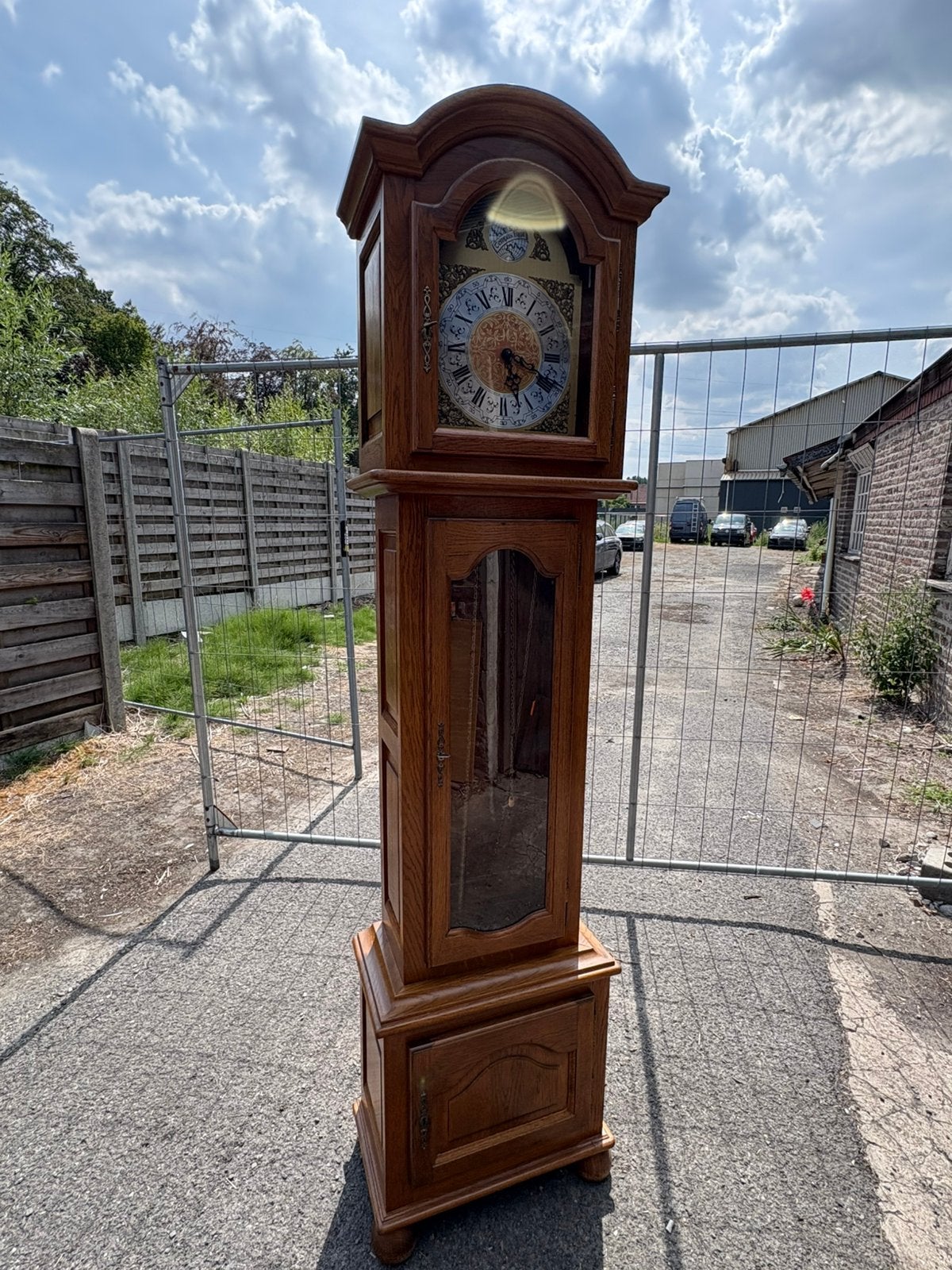 Tempus fugit staand klok ANTIEK, Antiek en Kunst, Ophalen