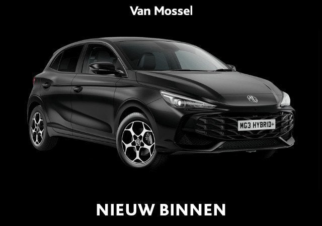 MG MG3 Hybrid+ Luxury, Auto's, Stof, 4 cilinders, Zwart, Bedrijf