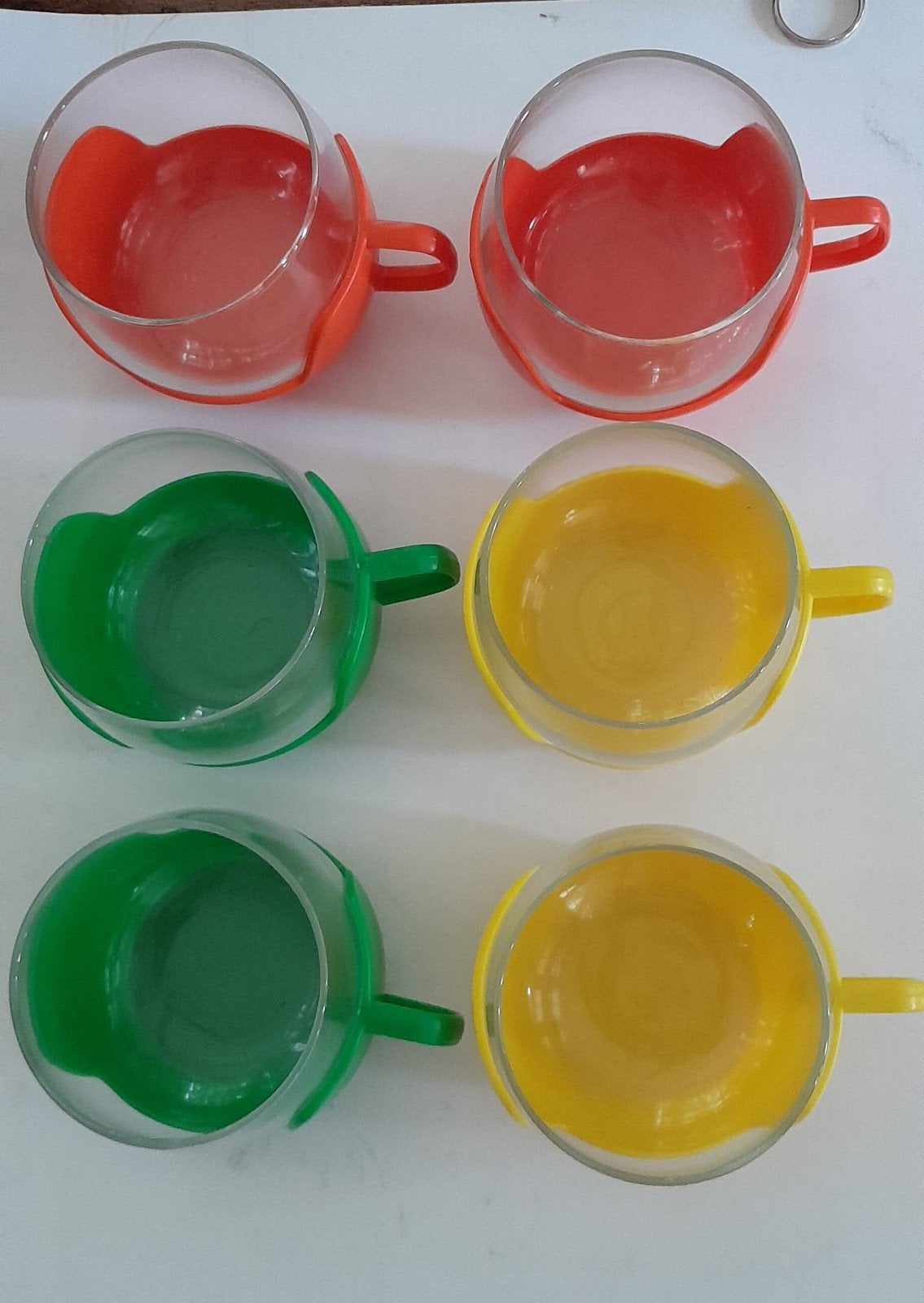 6 Retro theeglazen  7 euro per stuk., Ophalen of Verzenden, Huis en Inrichting