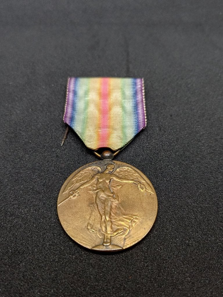 Overwinningsmedaille 1914-1918 WO I, Verzamelen, Ophalen of Verzenden, Landmacht, Lintje, Medaille of Wings