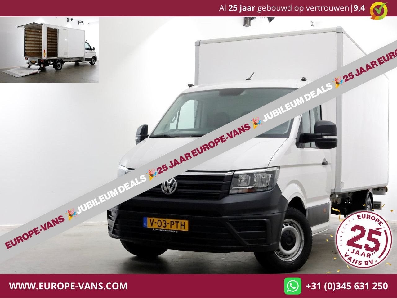 Volkswagen Crafter 35 2.0 TDI 140pk Bakwagen met laadklep en, Auto's, Bestelwagens en Lichte vracht, Electronic Stability Program (ESP)