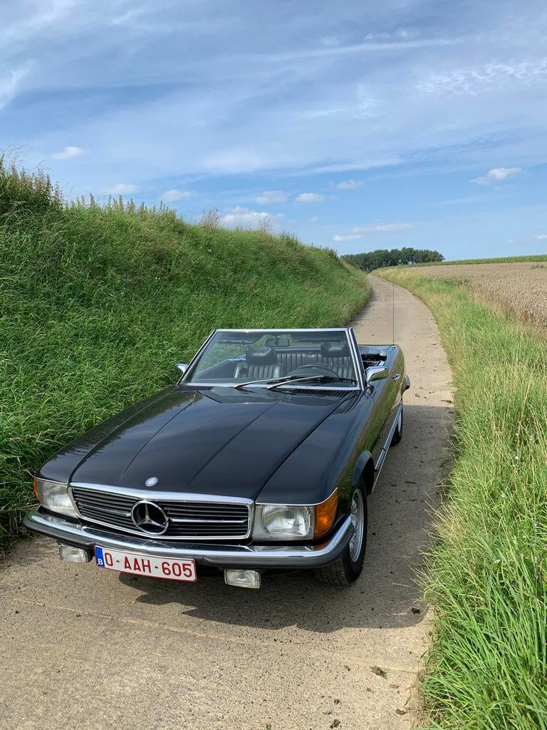 mercedes sl350, Auto's, 4 zetels, 3500 cc, Cabriolet, Zwart