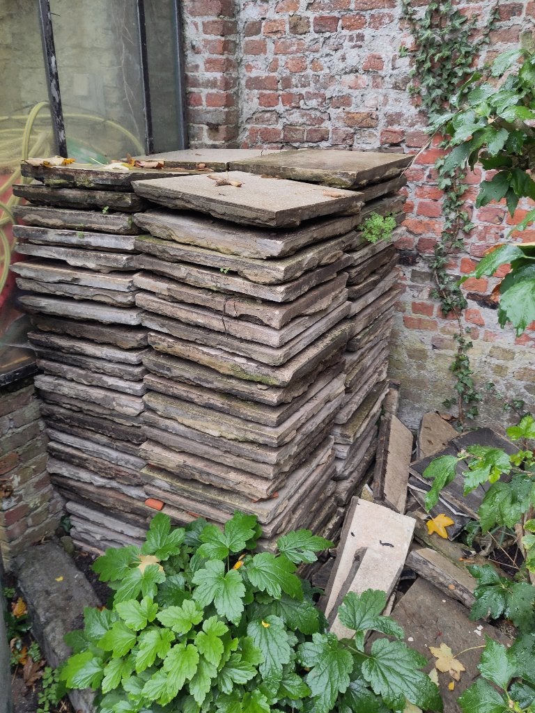 tegels buiten, Tuin en Terras, Ophalen, Overige materialen, Gebruikt, 10 m² of meer
