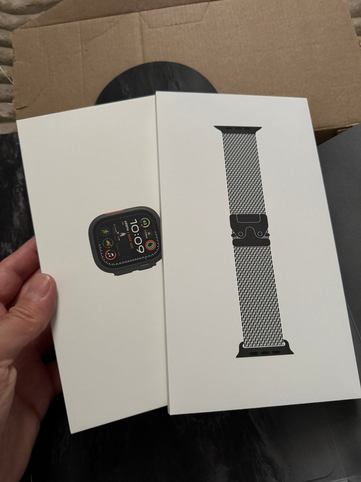 Apple Watch Ultra 2 Black Titanium Compleet & Garantie, Zwart, IOS, Ophalen of Verzenden, Zo goed als nieuw