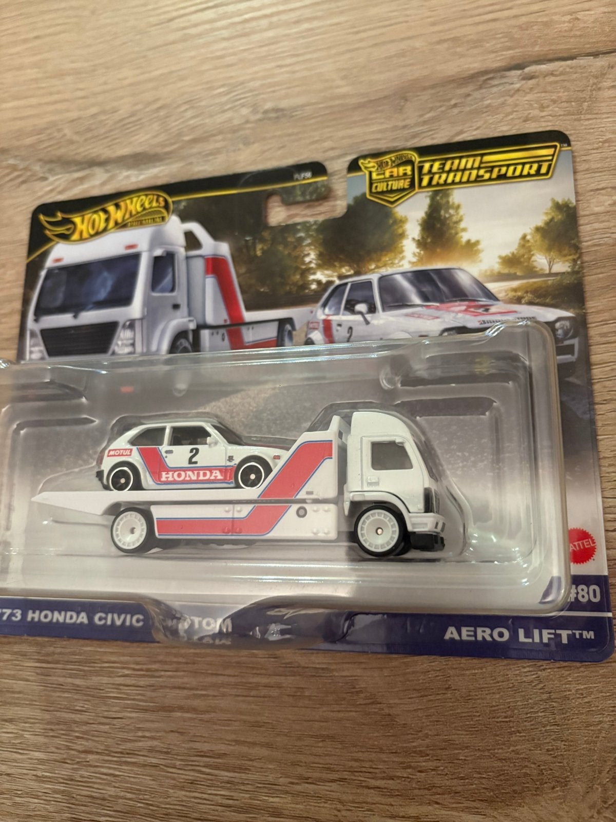 Hotwheels transporter honda civic custom, Ophalen