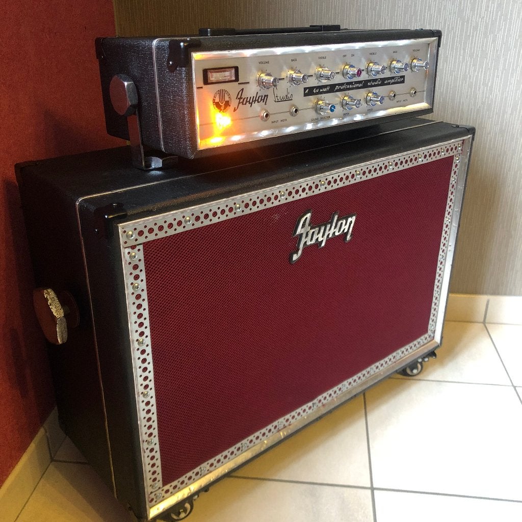 FAYLON STUDIO VINTAGE 60'S ALL TUBE AMP + SPEAKER CABINET+++, Muziek en Instrumenten, Ophalen, Gebruikt, Gitaar, 50 tot 100 watt