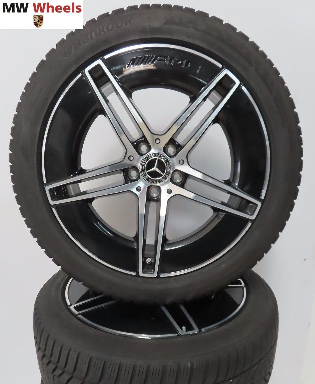 Mercedes E klasse W214 AMG 19 inch velgen met winterbanden, Auto-onderdelen, 19 inch, Gebruikt, -, -