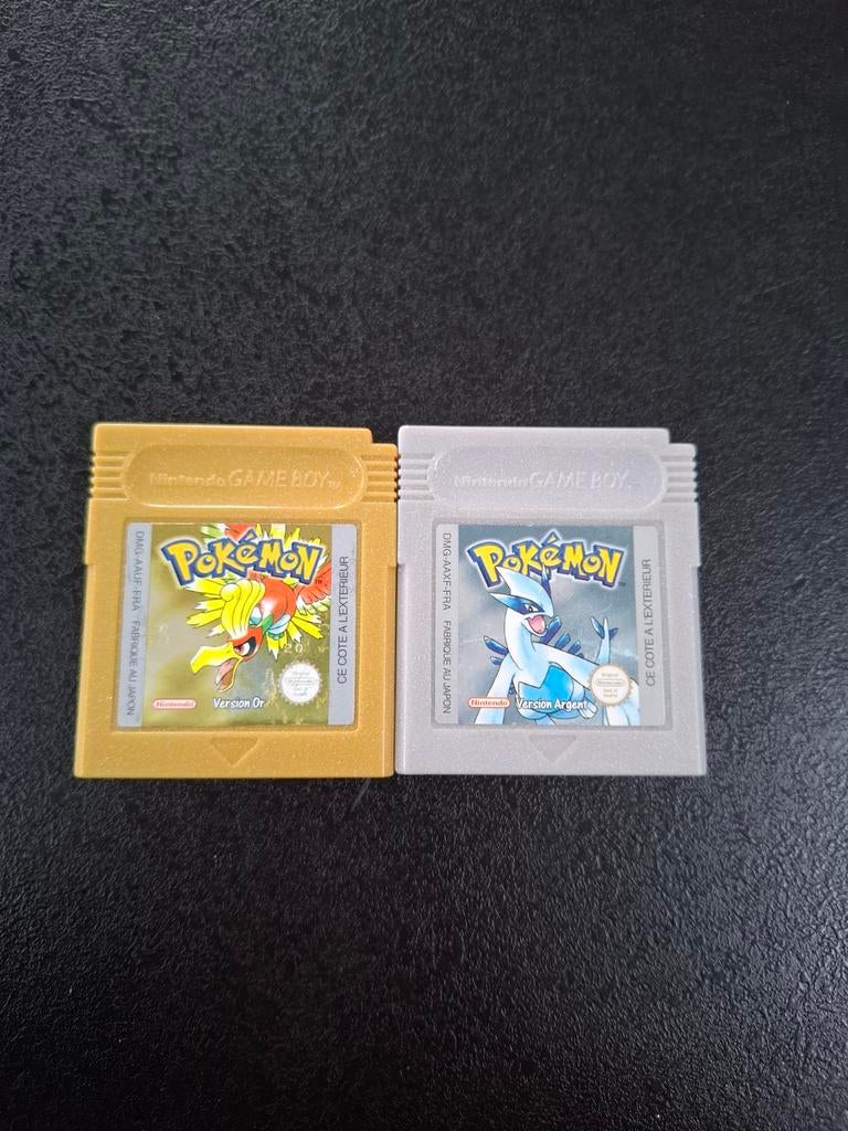 Lot 2 Jeux Pokémon Game Boy (Or, Argent), Games en Spelcomputers, Games | Nintendo Game Boy, Overige genres, 1 speler, Ophalen of Verzenden