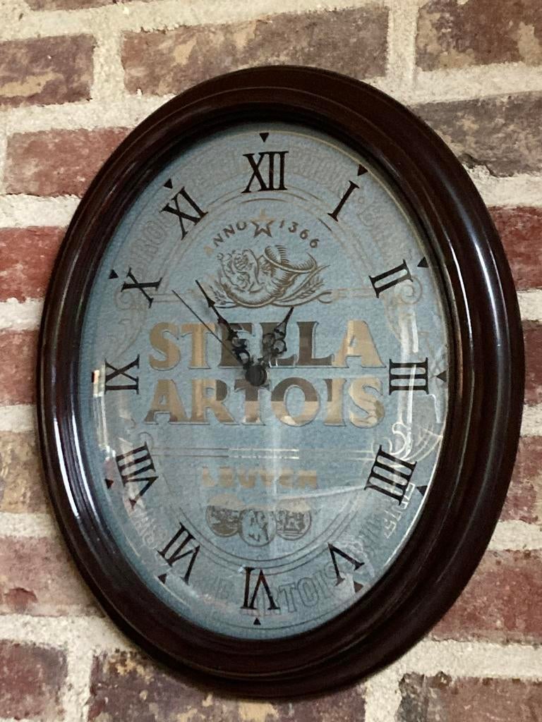 Stella Artois wandklok, Ophalen of Verzenden, Zo goed als nieuw