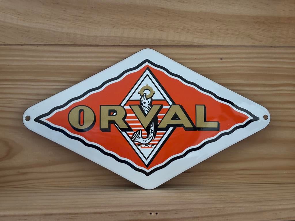 Plaque émaillée Orval 22/12cm, Enlèvement ou Envoi, Comme neuf