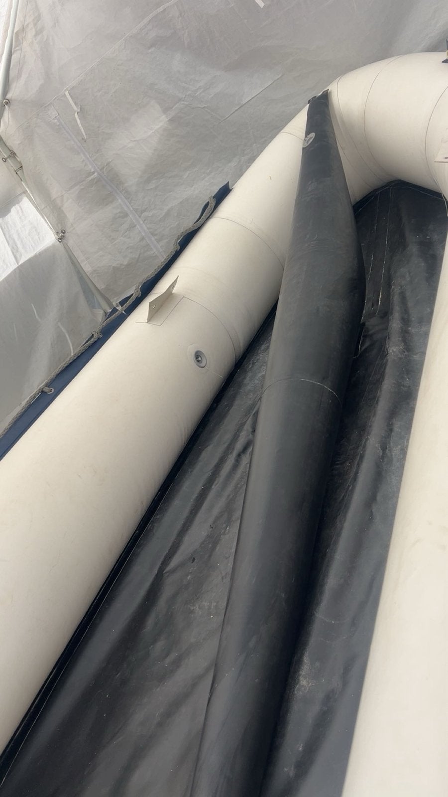 Boot bootje trailer met rubberboot weg=weg, Sports nautiques & Bateaux, Remorques bateau, Enlèvement, Comme neuf