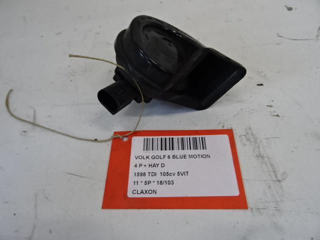 AVERTISSEUR/KLAXON Volkswagen Golf VI (5K1) (1K0951206M), Utilisé, Volkswagen