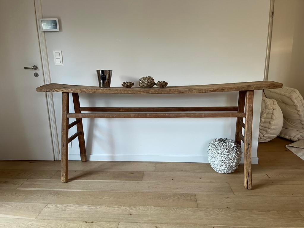 Console en bois massif vintage, Enlèvement, Comme neuf