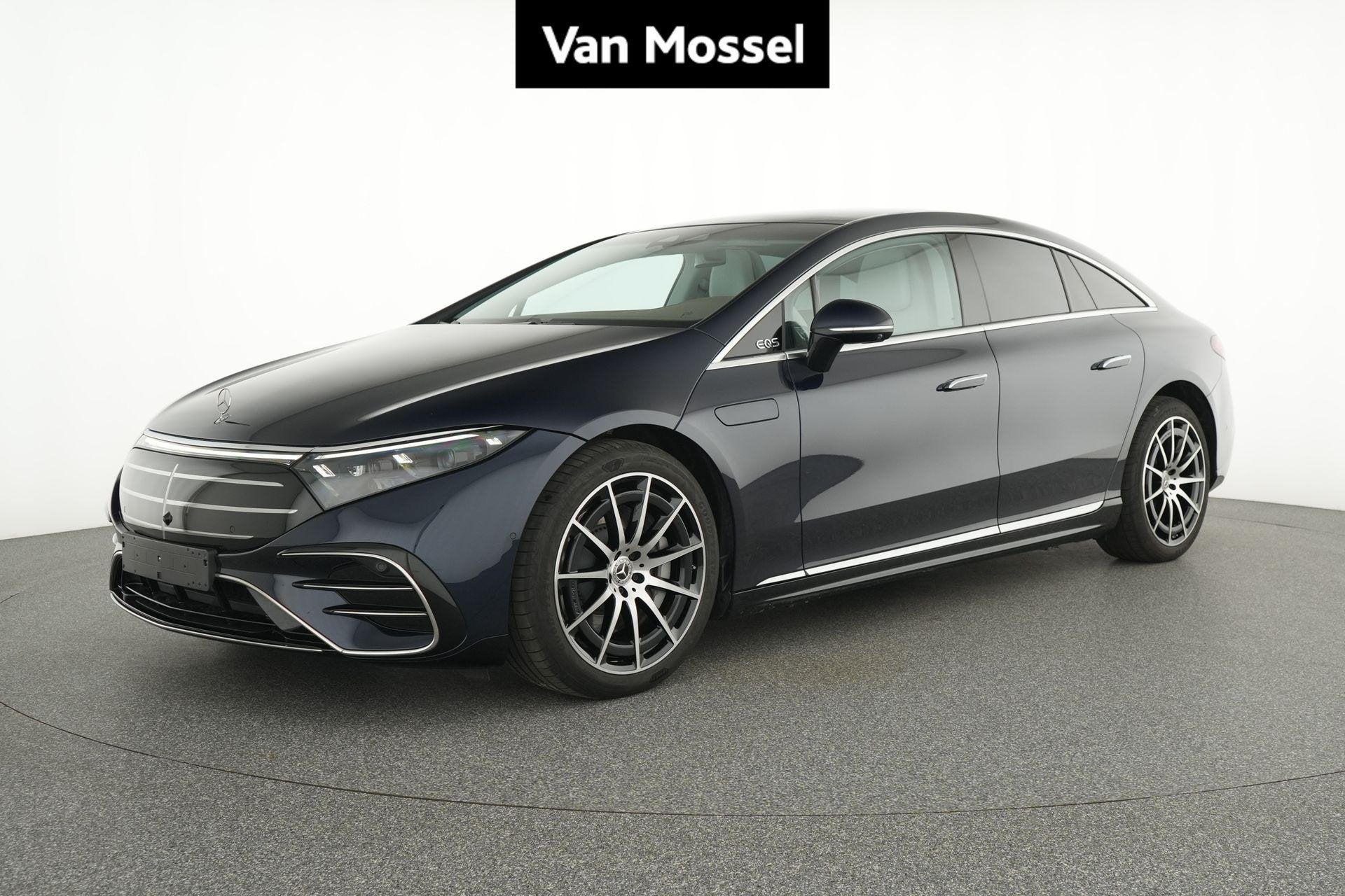 Mercedes-Benz EQS 350 STAR EDITION + AMG + LEDER + HYPERSCRE, Auto's, Automaat, Achterwielaandrijving, Euro 6, Blauw