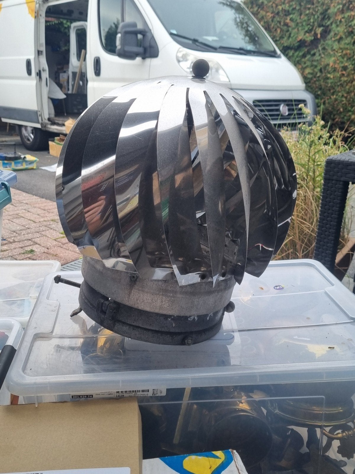 roterende aanzuigende lucht Inox, Enlèvement, Utilisé